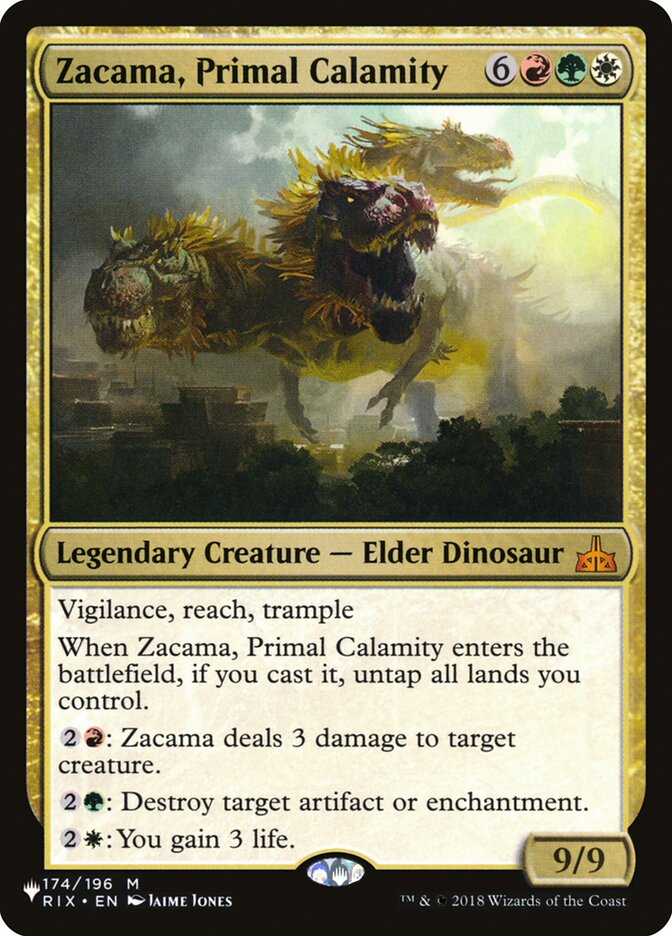 Zacama, Primal Calamity [The List] | Pegasus Games WI