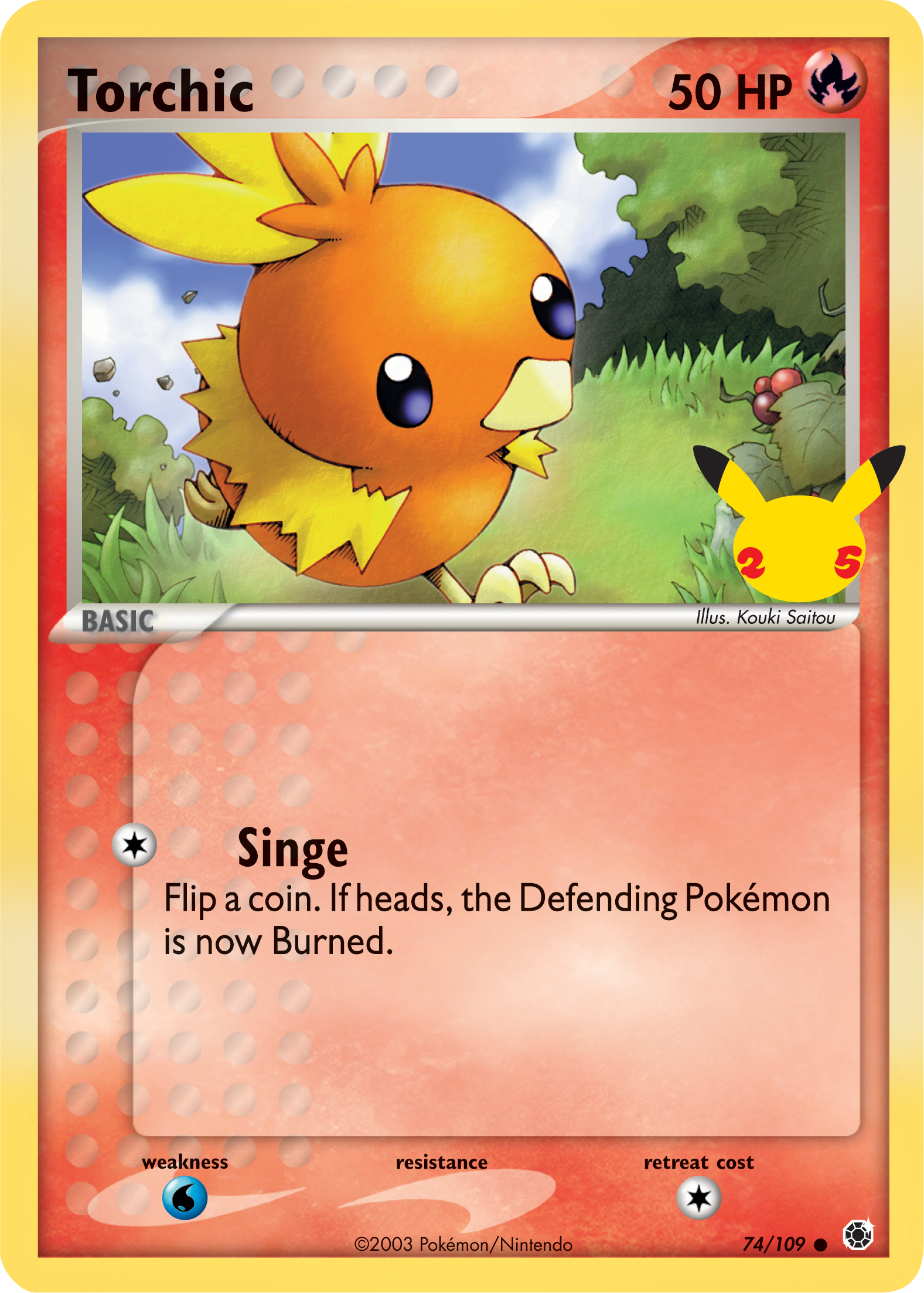 Torchic (74/109) (Jumbo Card) [First Partner Pack] | Pegasus Games WI