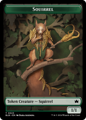 Squirrel // Darkstar Augur Double-Sided Token [Bloomburrow Tokens] | Pegasus Games WI