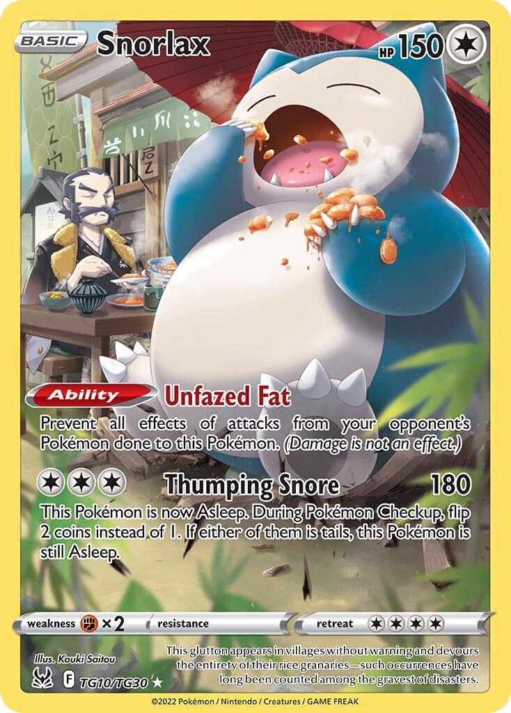 Snorlax (TG10/TG30) [Sword & Shield: Lost Origin] | Pegasus Games WI