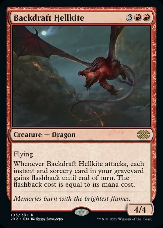 Backdraft Hellkite [Double Masters 2022] | Pegasus Games WI