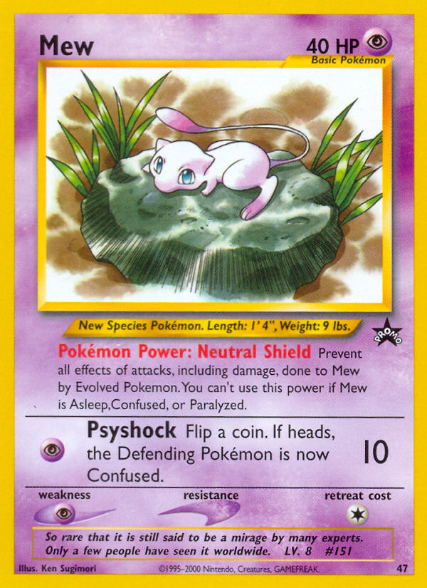 Mew (47) [Wizards of the Coast: Black Star Promos] | Pegasus Games WI