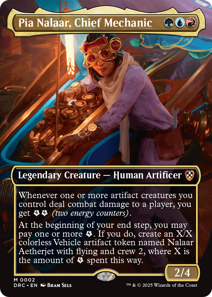 Pia Nalaar, Chief Mechanic (Borderless) [Aetherdrift Commander] | Pegasus Games WI