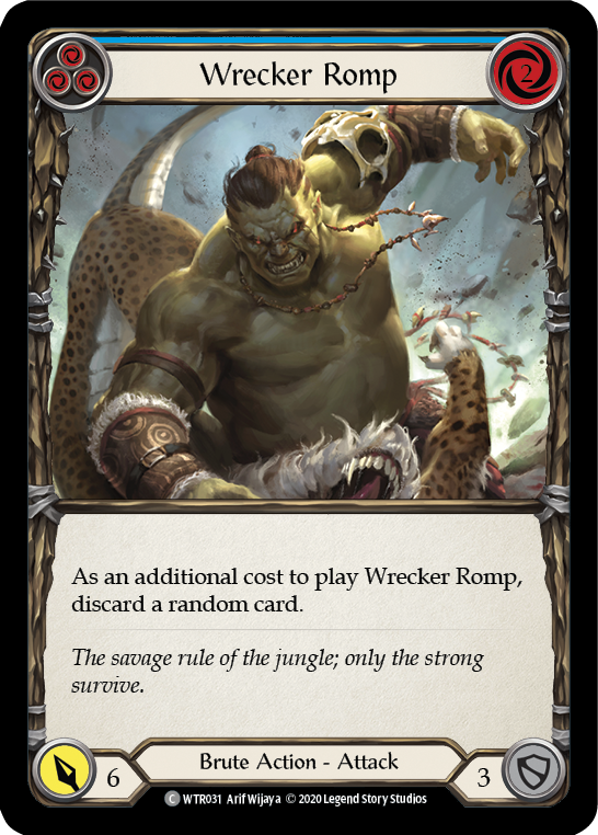 Wrecker Romp (Blue) [U-WTR031] (Welcome to Rathe Unlimited)  Unlimited Rainbow Foil | Pegasus Games WI