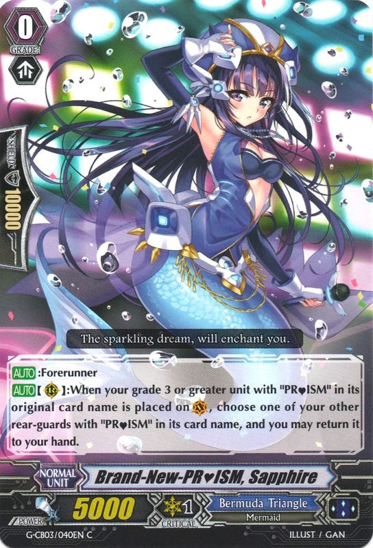 Brand-New-PRISM, Sapphire (G-CB03/040EN) [Blessing of Divas] | Pegasus Games WI