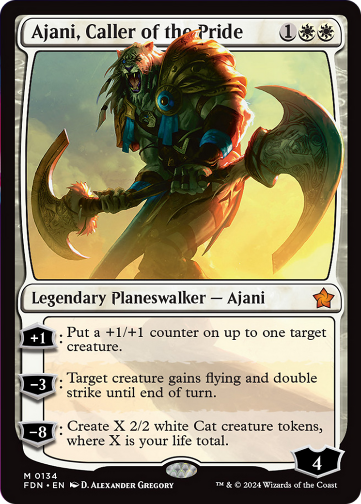 Ajani, Caller of the Pride [Foundations] | Pegasus Games WI