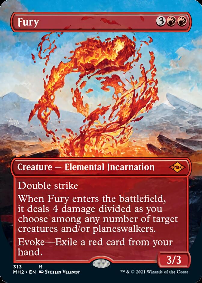 Fury (Borderless Alternate Art) [Modern Horizons 2] | Pegasus Games WI