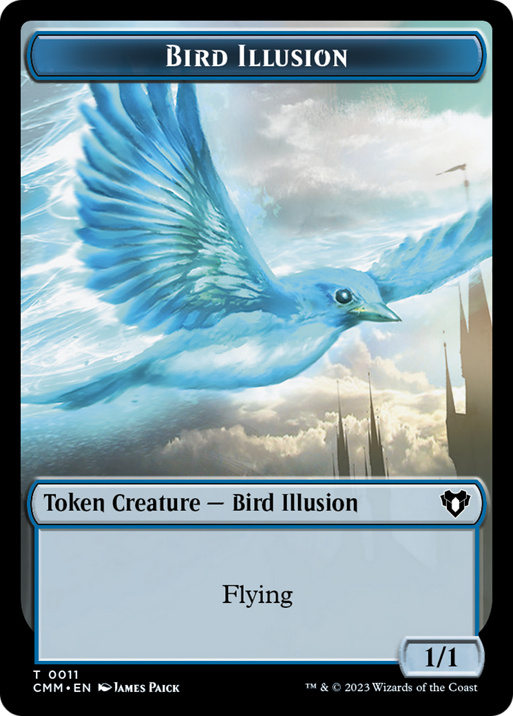 Bird Illusion Token [Commander Masters Tokens] | Pegasus Games WI