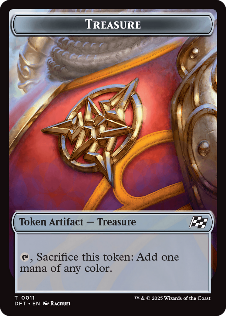 Nalaar Aetherjet // Treasure Double-Sided Token [Aetherdrift Tokens] | Pegasus Games WI