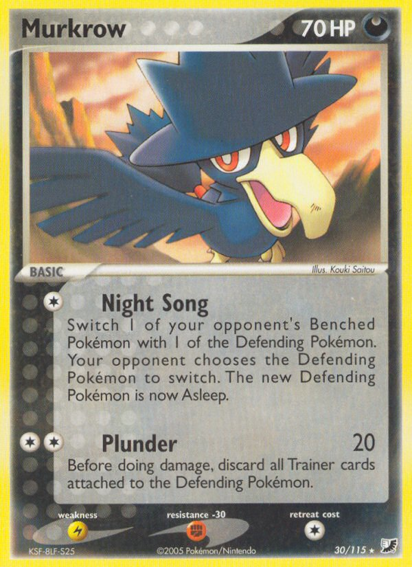 Murkrow (30/115) [EX: Unseen Forces] | Pegasus Games WI