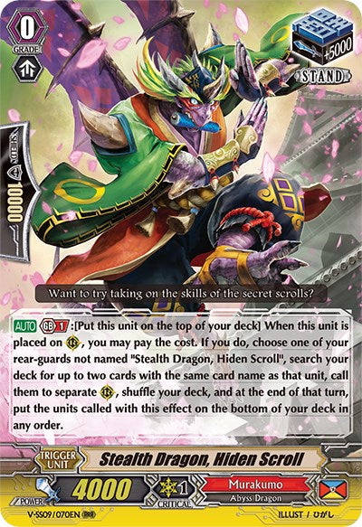 Stealth Dragon, Hiden Scroll (V-SS09/070EN) [Revival Selection] | Pegasus Games WI