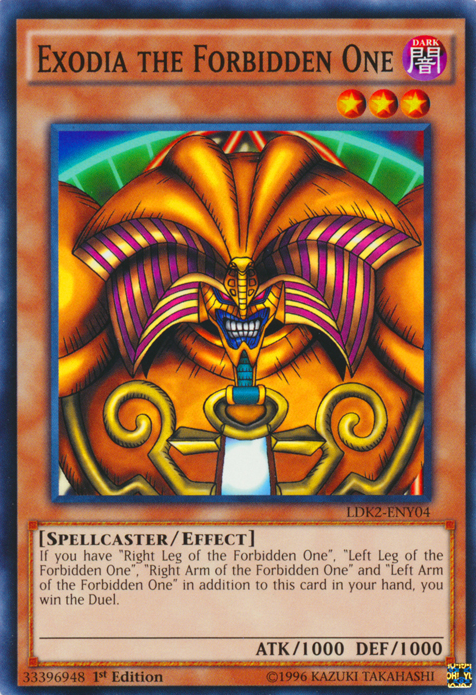 Exodia the Forbidden One [LDK2-ENY04] Common | Pegasus Games WI