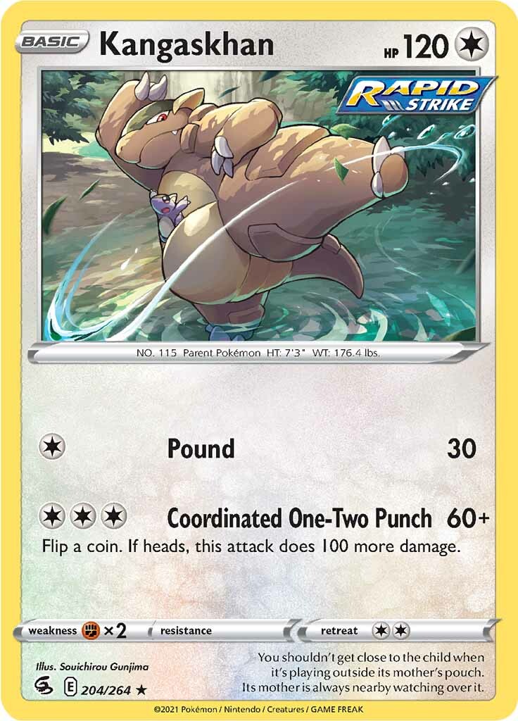 Kangaskhan (204/264) [Sword & Shield: Fusion Strike] | Pegasus Games WI