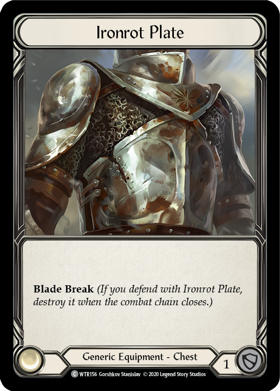 Ironrot Plate [U-WTR156] (Welcome to Rathe Unlimited)  Unlimited Rainbow Foil | Pegasus Games WI