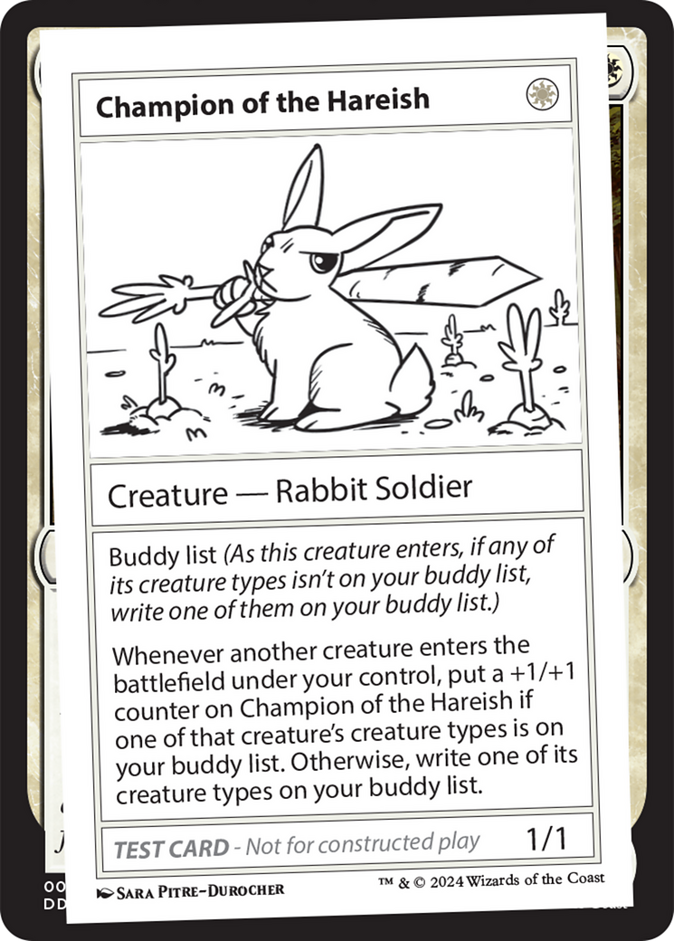 Champion of the Hareish [Mystery Booster 2 Playtest Cards] | Pegasus Games WI