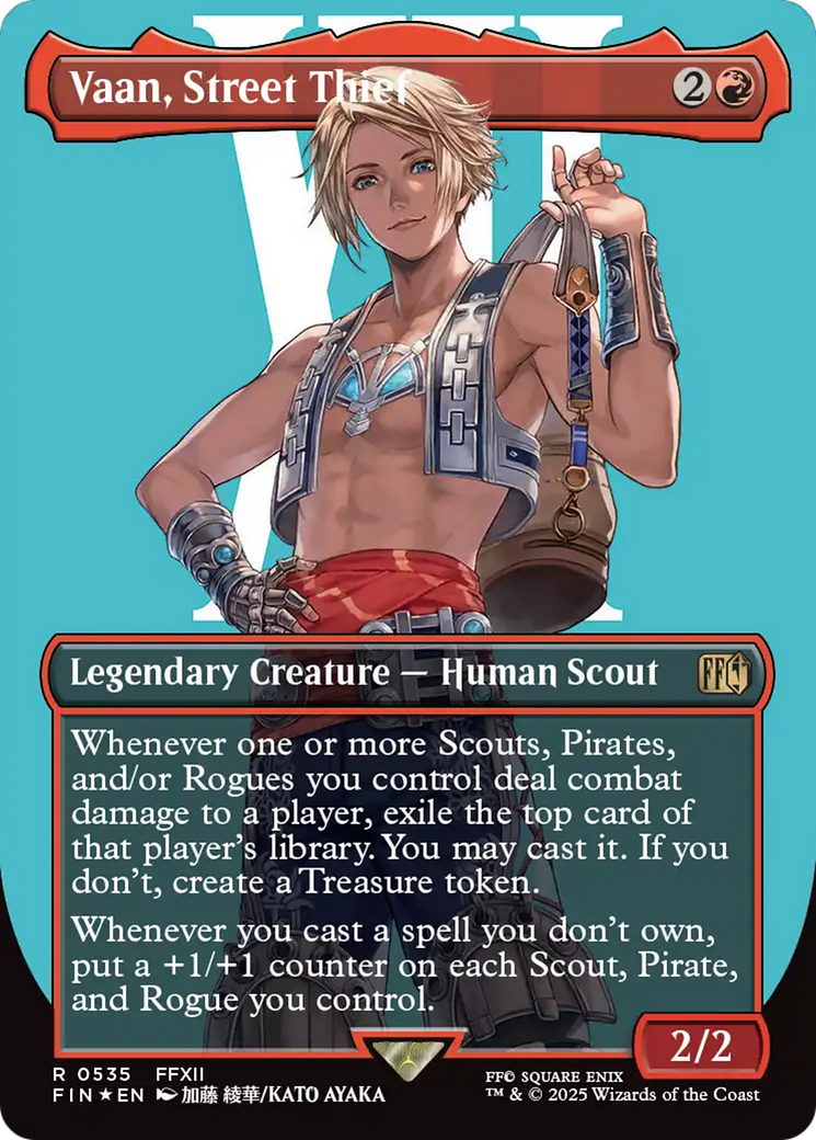 Vaan, Street Thief (Borderless) (Surge Foil) [FINAL FANTASY] | Pegasus Games WI