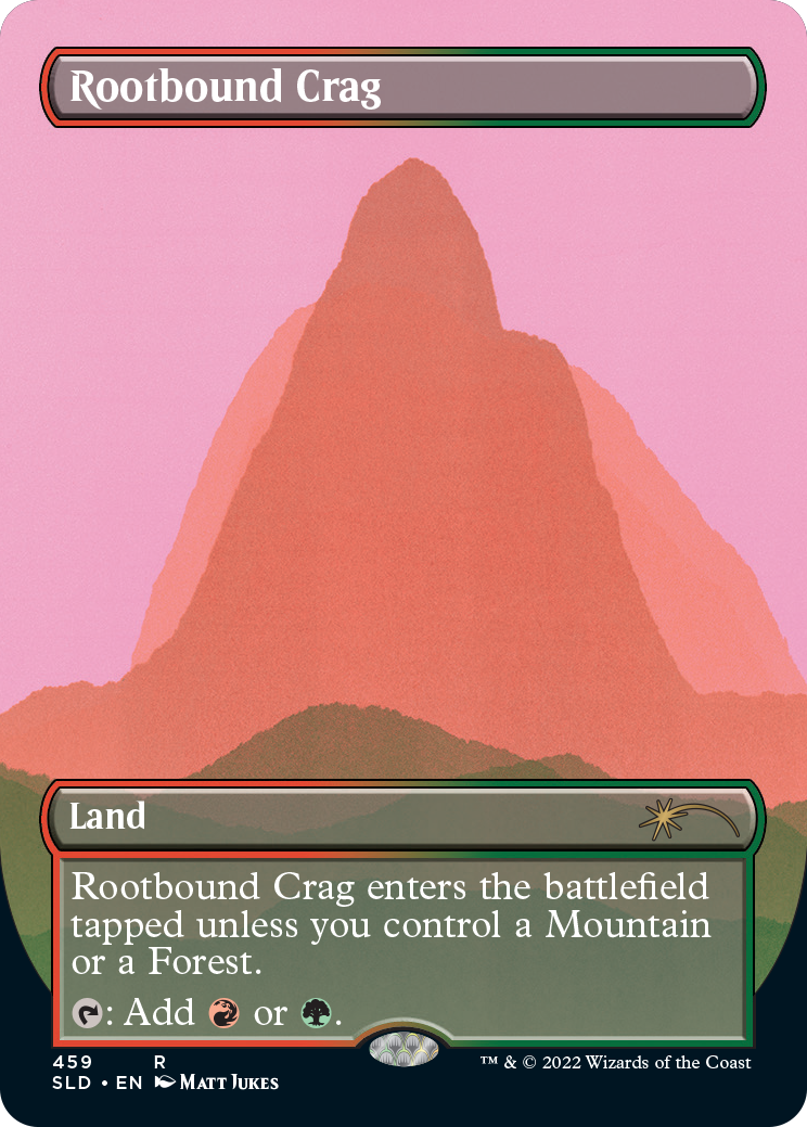 Rootbound Crag (Borderless) [Secret Lair Drop Series] | Pegasus Games WI