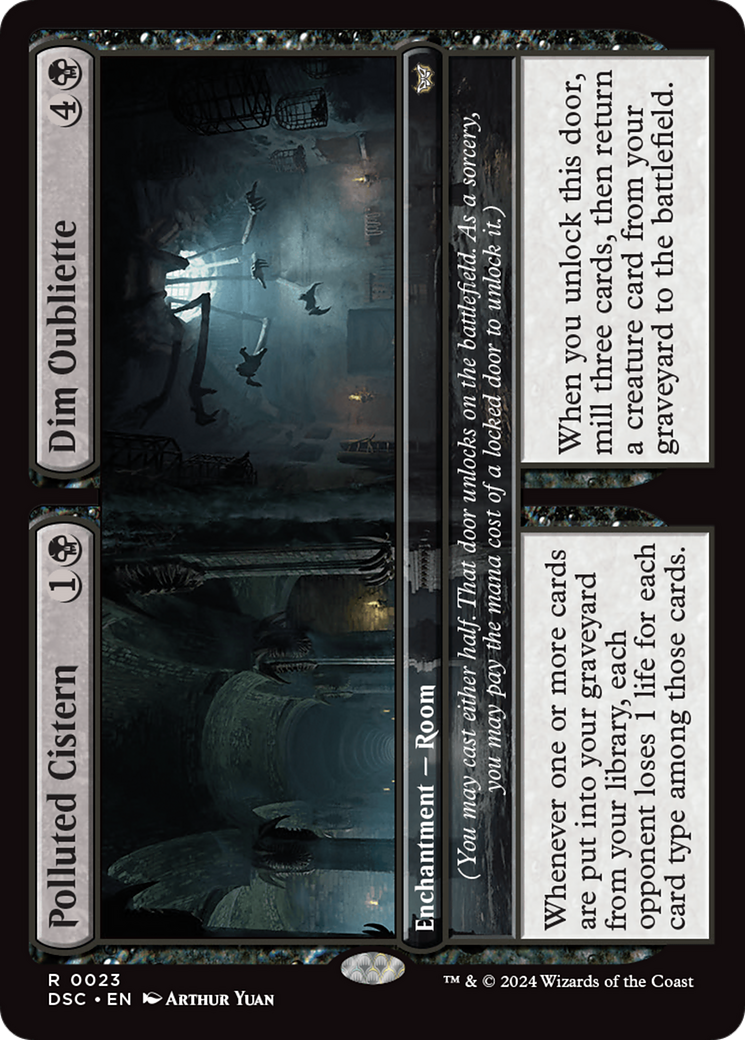 Polluted Cistern // Dim Oubliette [Duskmourn: House of Horror Commander] | Pegasus Games WI