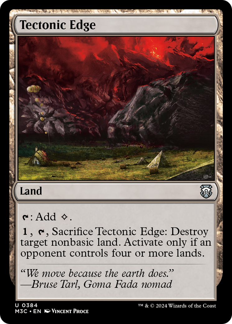 Tectonic Edge (Ripple Foil) [Modern Horizons 3 Commander] | Pegasus Games WI
