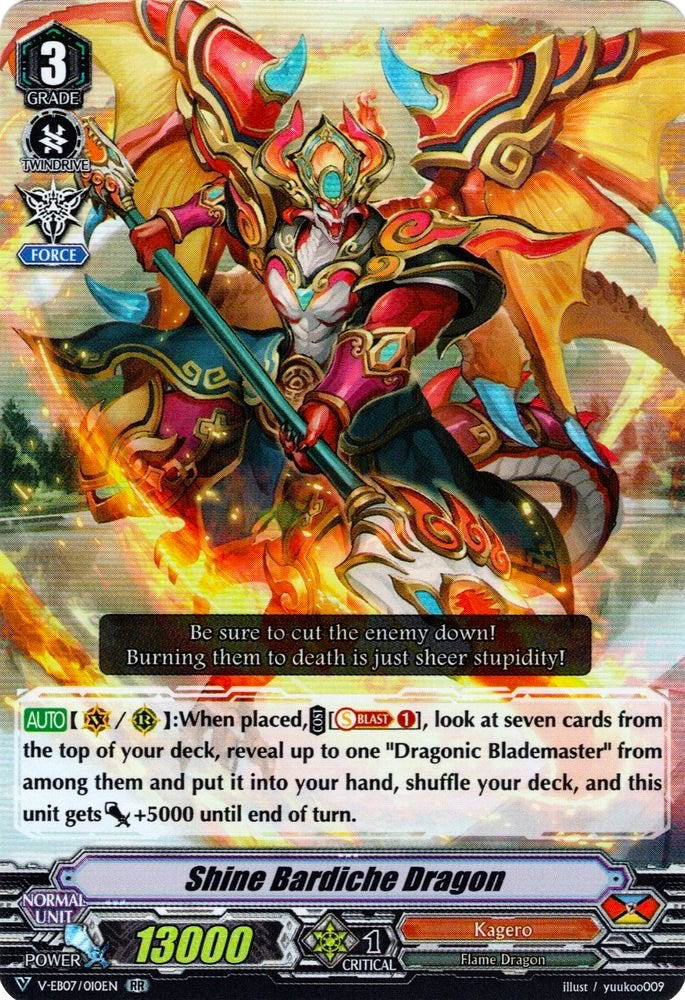 Shine Bardiche Dragon (V-EB07/010EN) [The Heroic Evolution] | Pegasus Games WI
