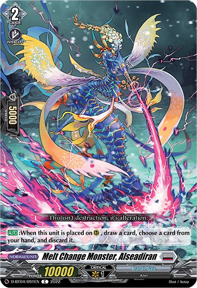 Melt Change Monster, Alseadiran (D-BT04/091EN) [Awakening of Chakrabarthi] | Pegasus Games WI
