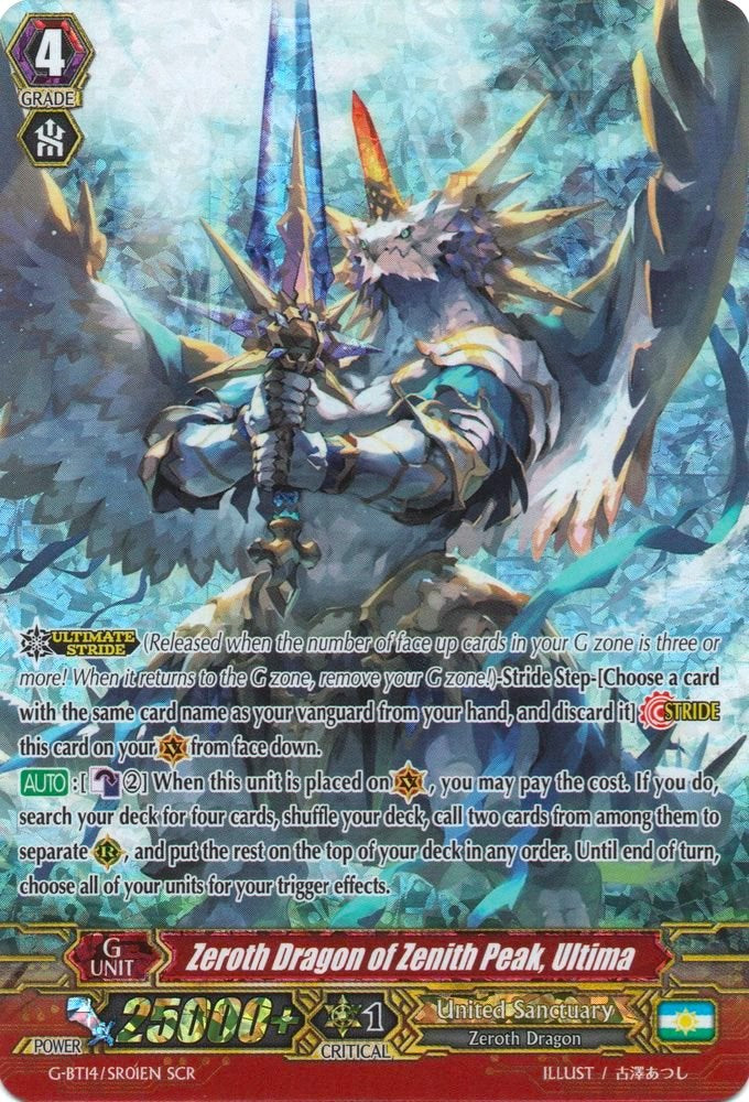 Zeroth Dragon of Zenith Peak, Ultima (G-BT14/SR01EN) [Divine Dragon Apocrypha] | Pegasus Games WI