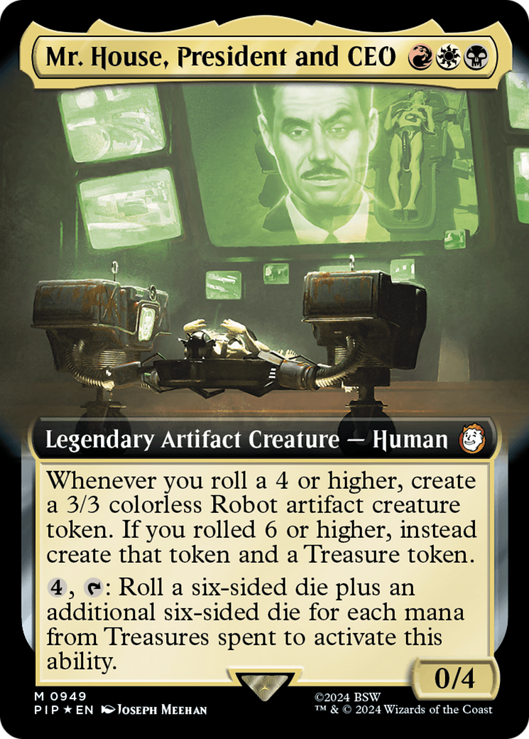 Mr. House, President and CEO (Extended Art) (Surge Foil) [Fallout] | Pegasus Games WI