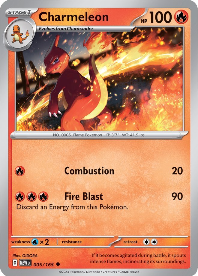 Charmeleon (005/165) [Scarlet & Violet: 151] | Pegasus Games WI