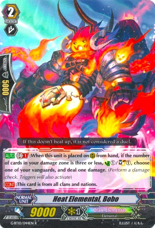 Heat Elemental, Bobo (G-BT10/044EN) [Raging Clash of the Blade Fangs] | Pegasus Games WI