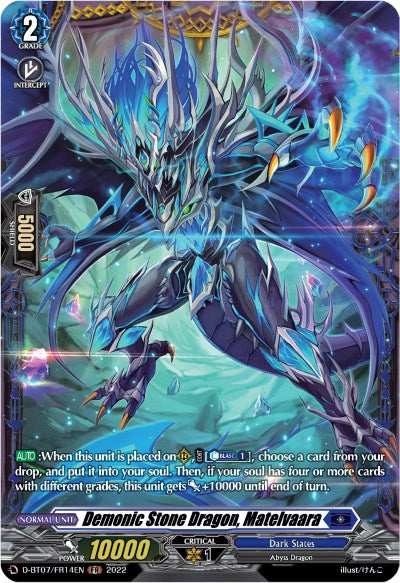 Demonic Stone Dragon, Matelvaara (FR) (D-BT07/FR14EN) [Raging Flames Against Emerald Storm] | Pegasus Games WI