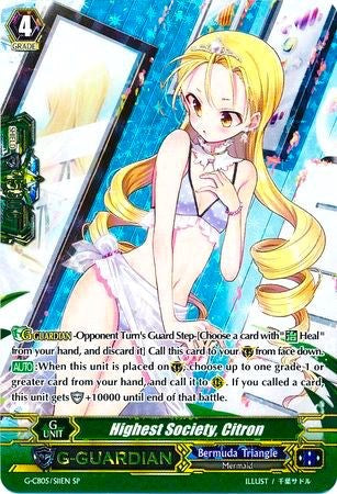 Highest Society, Citron (G-CB05/S11EN) [Prismatic Divas] | Pegasus Games WI