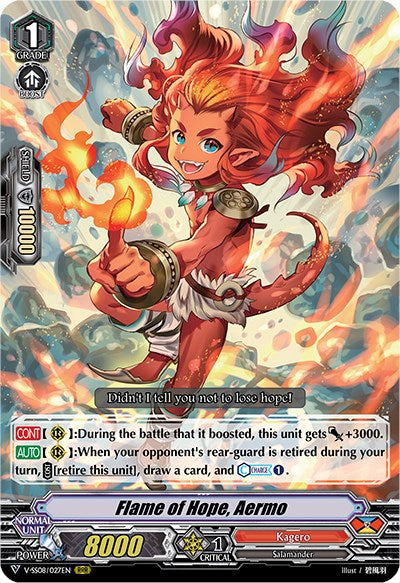 Flame of Hope, Aermo (V-SS08/027EN) [Clan Selection Plus Vol.2] | Pegasus Games WI