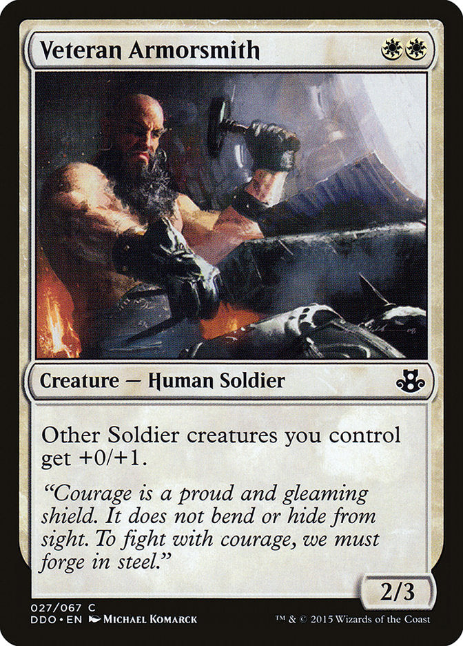 Veteran Armorsmith [Duel Decks: Elspeth vs. Kiora] | Pegasus Games WI