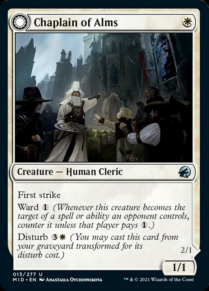 Chaplain of Alms // Chapel Shieldgeist [Innistrad: Midnight Hunt] | Pegasus Games WI