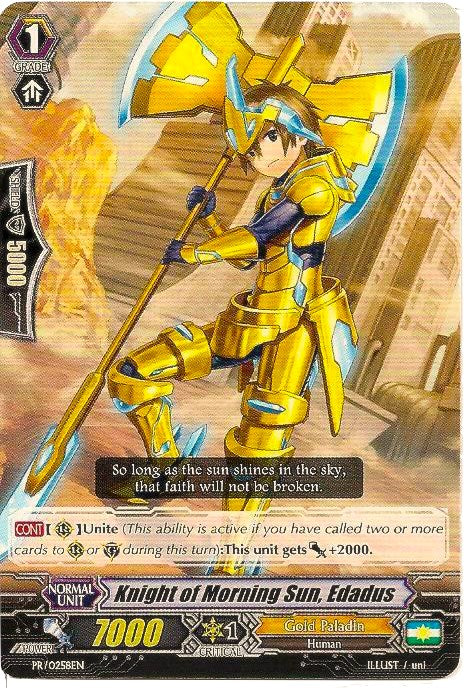 Knight of Morning Sun, Edadus (PR/0258EN) [Promo Cards] | Pegasus Games WI