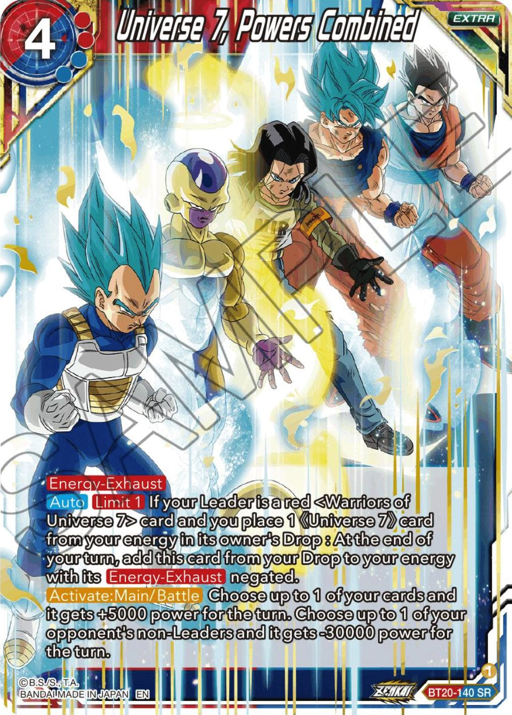 Universe 7, Powers Combined (BT20-140) [Power Absorbed] | Pegasus Games WI