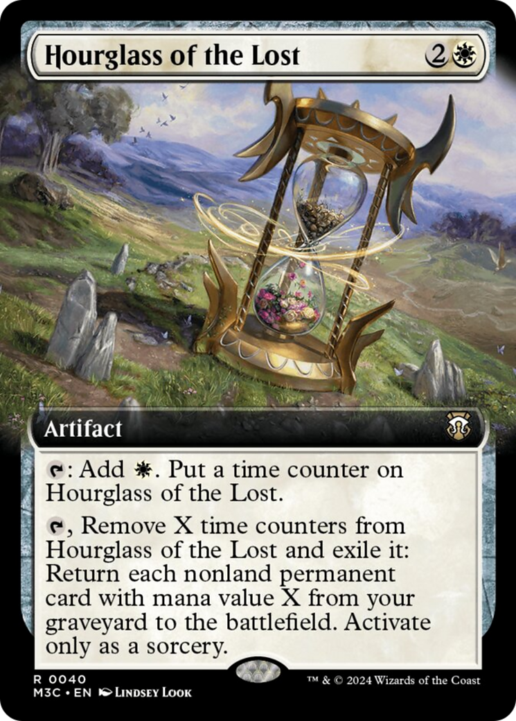 Hourglass of the Lost (Extended Art) (Ripple Foil) [Modern Horizons 3 Commander] | Pegasus Games WI