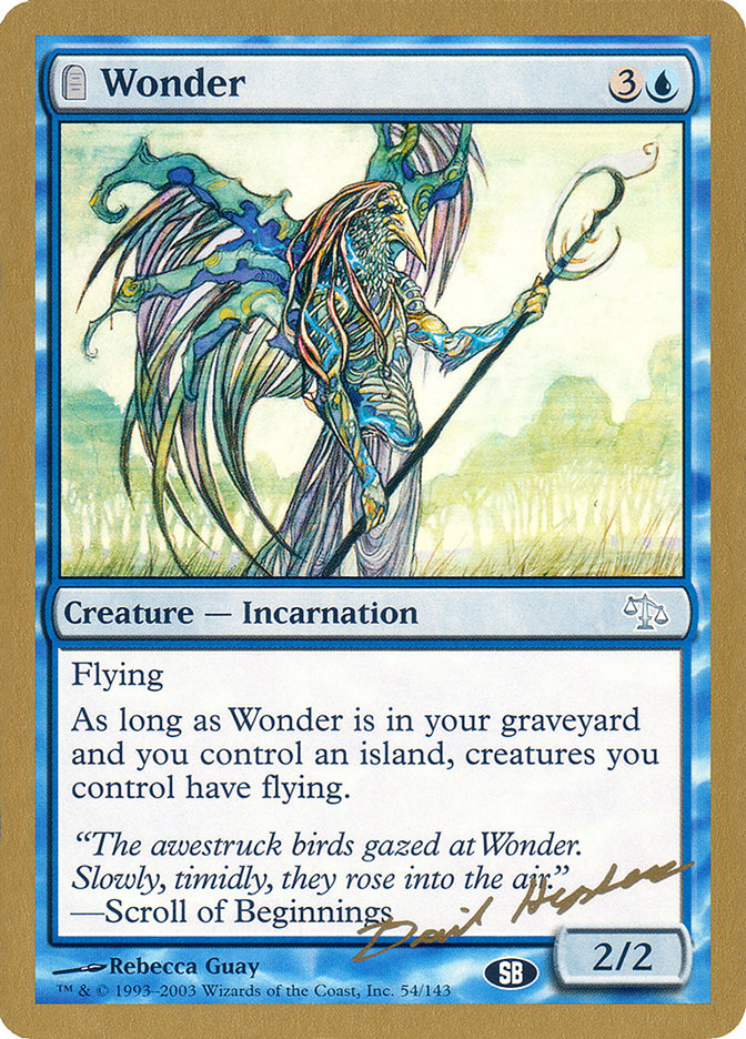 Wonder (Dave Humpherys) (SB) [World Championship Decks 2003] | Pegasus Games WI