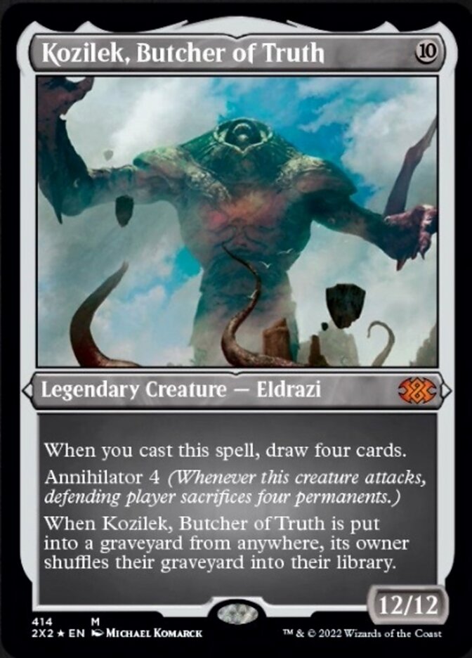 Kozilek, Butcher of Truth (Foil Etched) [Double Masters 2022] | Pegasus Games WI