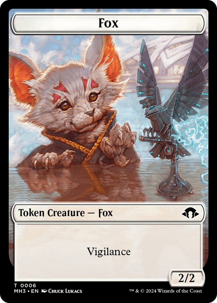 Phyrexian Germ // Fox Double-Sided Token [Modern Horizons 3 Tokens] | Pegasus Games WI