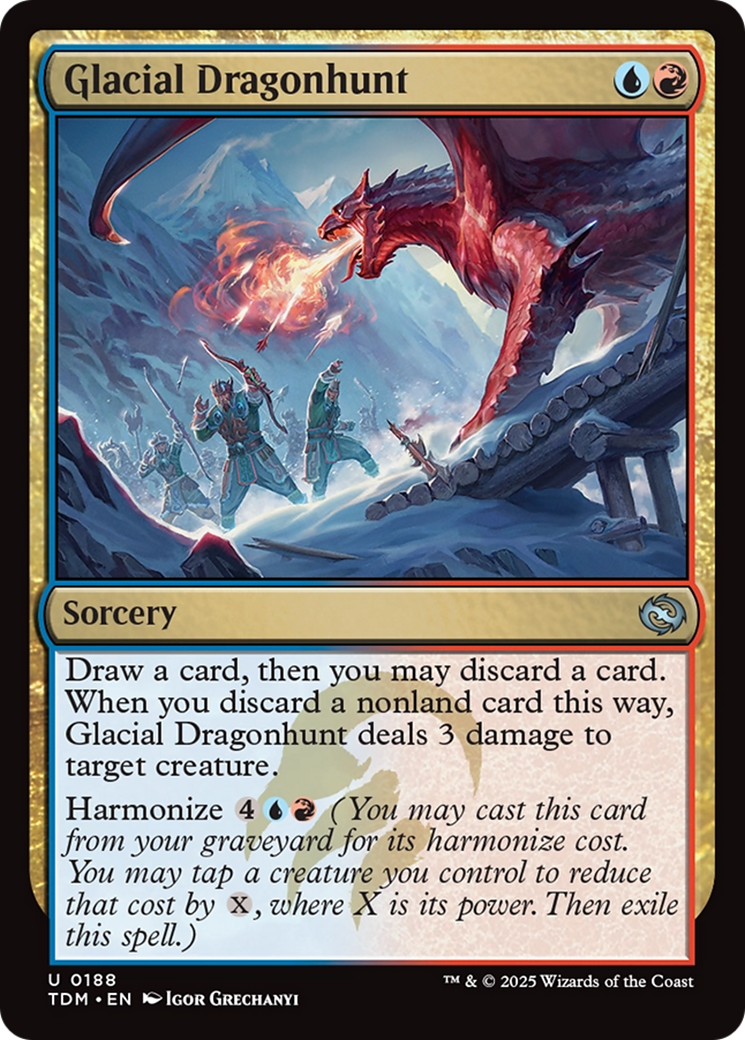 Glacial Dragonhunt [Tarkir: Dragonstorm] | Pegasus Games WI