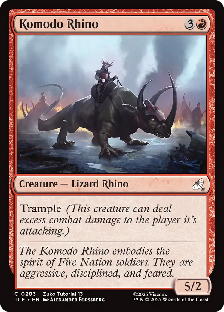 Komodo Rhino (0283) [Avatar: The Last Airbender: Eternal-Legal] | Pegasus Games WI