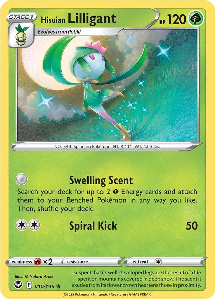 Hisuian Lilligant (010/195) [Sword & Shield: Silver Tempest] | Pegasus Games WI