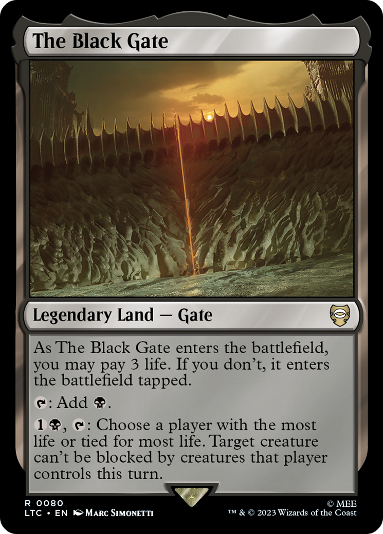 The Black Gate [The Lord of the Rings: Tales of Middle-Earth Commander] | Pegasus Games WI