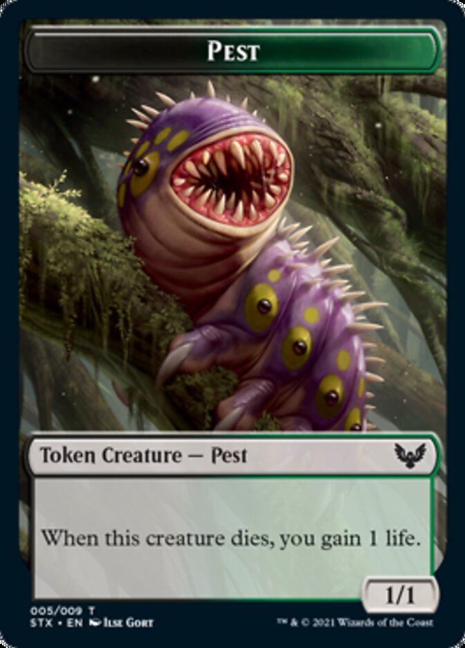 Inkling // Pest Double-Sided Token [Strixhaven: School of Mages Tokens] | Pegasus Games WI