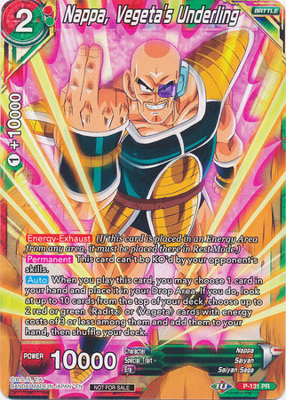 Nappa, Vegeta's Underling (Shop Tournament: Assault of Saiyans) (P-131) [Promotion Cards] | Pegasus Games WI