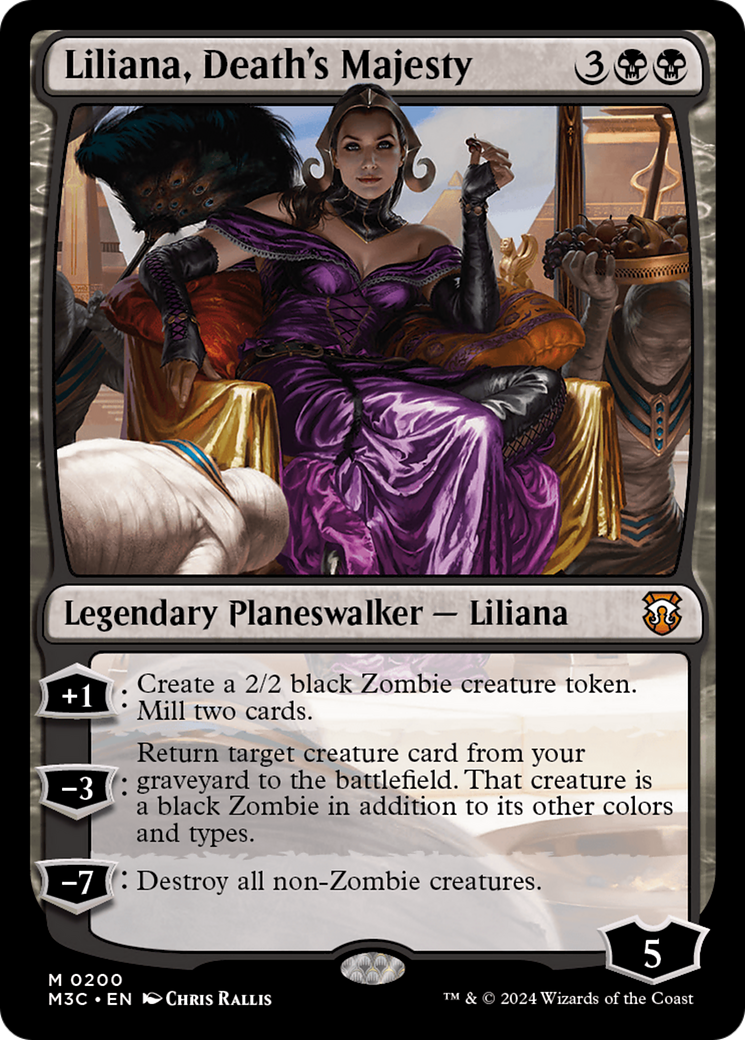 Liliana, Death's Majesty (Ripple Foil) [Modern Horizons 3 Commander] | Pegasus Games WI