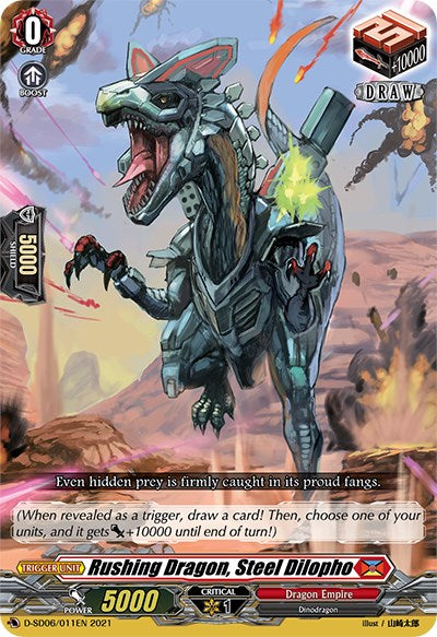 Rushing Dragon, Steel Dilopho (D-SD06/011EN) [Mirei Minae: Sealed Blaze Maiden] | Pegasus Games WI
