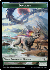 Treasure (21) // Dinosaur Double-Sided Token [March of the Machine Tokens] | Pegasus Games WI