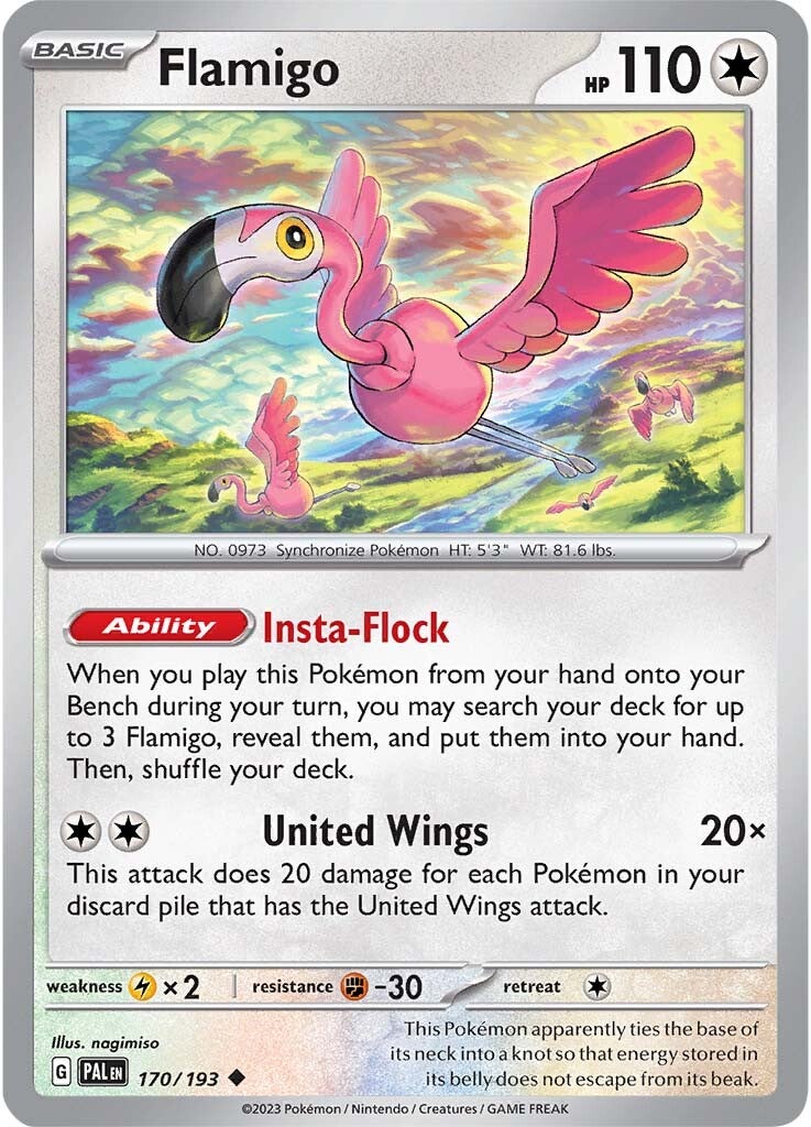 Flamigo (170/193) [Scarlet & Violet: Paldea Evolved] | Pegasus Games WI